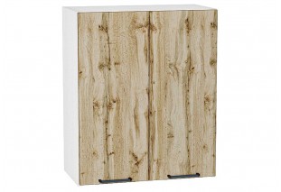 Шкаф верхний с 2-мя дверцами Флэт Wotan Oak 2S / Белый 60 х 31,8 х 71,6 см