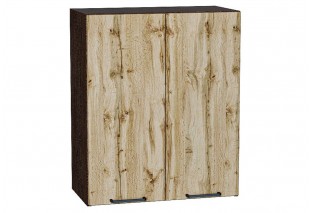 Шкаф верхний с 2-мя дверцами Флэт Wotan Oak 2S / Graphite 60 х 31,8 х 71,6 см