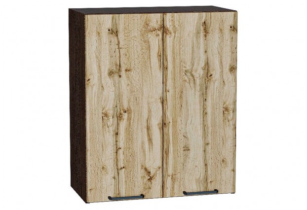 Шкаф верхний с 2-мя дверцами Флэт Wotan Oak 2S / Graphite 60 х 31,8 х 71,6 см