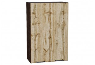 Шкаф верхний с 2-мя дверцами Флэт Wotan Oak 2S / Graphite 60 х 31,8 х 92 см