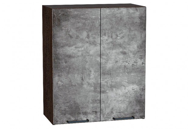Шкаф верхний с 2-мя дверцами Флэт Temple Stone 2S / Graphite 60 х 31,8 х 71,6 см