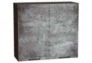 Шкаф верхний с 2-мя дверцами Флэт Temple Stone 2S / Graphite 80 х 31,8 х 71,6 см