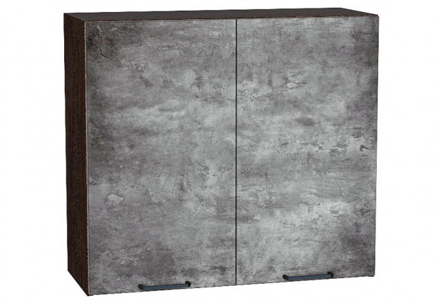 Шкаф верхний с 2-мя дверцами Флэт Temple Stone 2S / Graphite 80 х 31,8 х 71,6 см