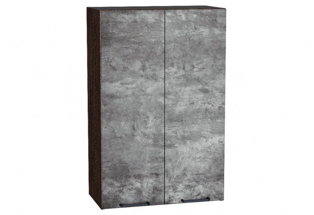 Шкаф верхний с 2-мя дверцами Флэт Temple Stone 2S / Graphite 60 х 31,8 х 92 см