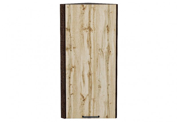 Шкаф верхний торцевой Флэт Wotan Oak 2S / Graphite 30 х 30,6 х 92 см
