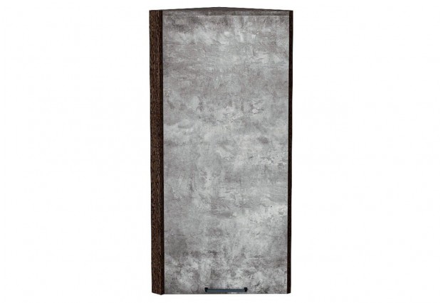 Шкаф верхний торцевой Флэт Temple Stone 2S / Graphite 30 х 30,6 х 92 см