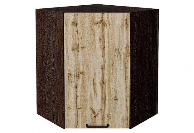 Шкаф верхний угловой Флэт Wotan Oak 2S / Graphite 60 х 60 х 71,6 см