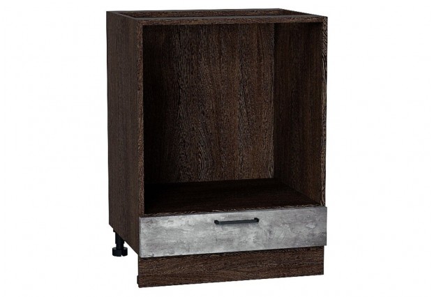 Шкаф нижний под духовку Флэт Temple Stone 2S / Graphite 60 х 47,6 х 81,6 см