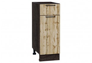 Шкаф нижний с 1-ой дверцей и ящиком Флэт Wotan Oak 2S / Graphite 30 х 47,8 х 81,6 см