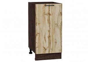 Шкаф нижний с 1-ой дверцей Флэт Wotan Oak 2S / Graphite 40 х 47,8 х 81,6 см