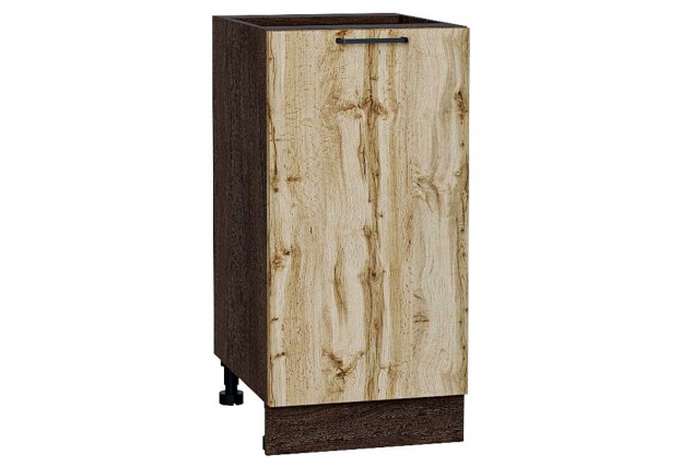 Шкаф нижний с 1-ой дверцей Флэт Wotan Oak 2S / Graphite 40 х 47,8 х 81,6 см