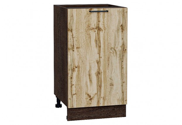 Шкаф нижний с 1-ой дверцей Флэт Wotan Oak 2S / Graphite 45 х 47,8 х 81,6 см