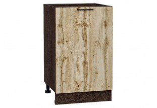 Шкаф нижний с 1-ой дверцей Флэт Wotan Oak 2S / Graphite 50 х 47,8 х 81,6 см