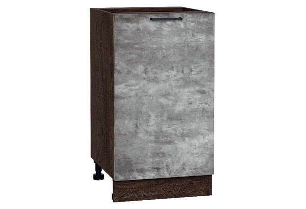 Шкаф нижний с 1-ой дверцей Флэт Temple Stone 2S / Graphite 45 х 47,8 х 81,6 см