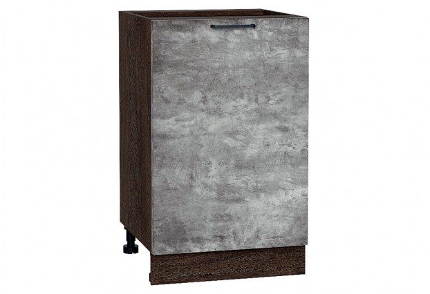 Шкаф нижний с 1-ой дверцей Флэт Temple Stone 2S / Graphite 50 х 47,8 х 81,6 см