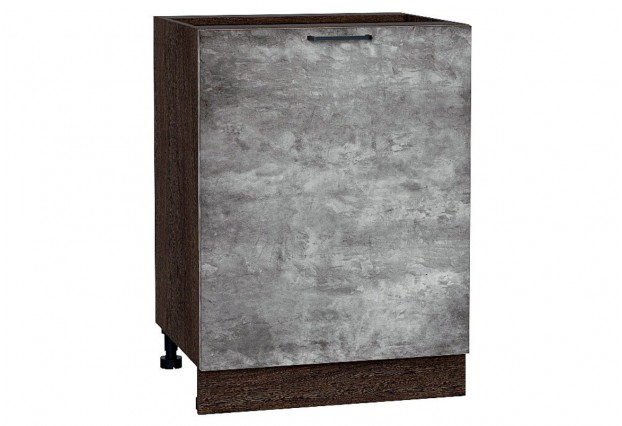 Шкаф нижний с 1-ой дверцей Флэт Temple Stone 2S / Graphite 60 х 47,8 х 81,6 см
