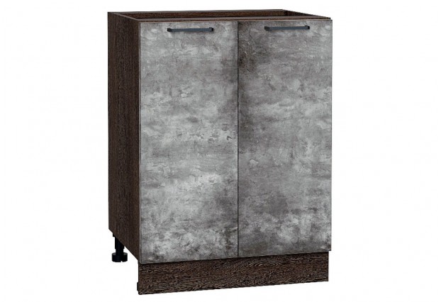 Шкаф нижний с 2-мя дверцами Флэт Temple Stone 2S / Graphite 60 х 47,8 х 81,6 см