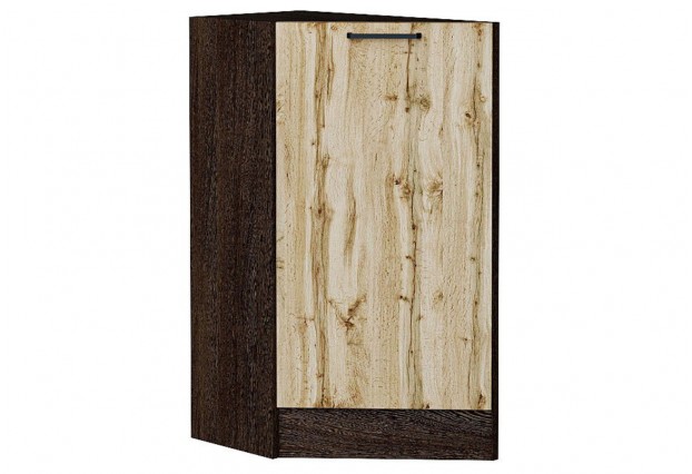 Шкаф нижний торцевой Флэт Wotan Oak 2S / Graphite 29,6 х 55,2 х 81,6 см