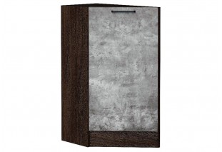 Шкаф нижний торцевой Флэт Temple Stone 2S / Graphite 29,6 х 55,2 х 81,6 см