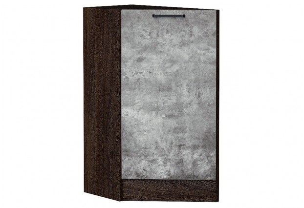 Шкаф нижний торцевой Флэт Temple Stone 2S / Graphite 29,6 х 55,2 х 81,6 см