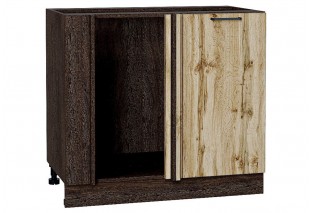 Шкаф нижний угловой Флэт Wotan Oak 2S / Graphite 89 х 47,8 х 81,6 см