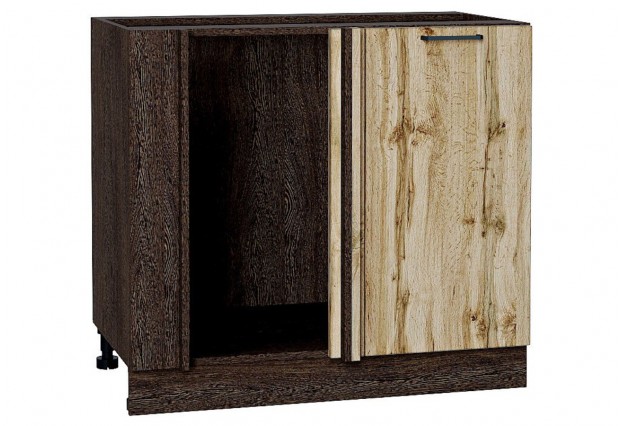 Шкаф нижний угловой Флэт Wotan Oak 2S / Graphite 89 х 47,8 х 81,6 см