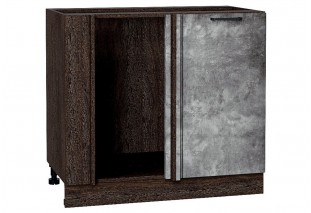 Шкаф нижний угловой Флэт Temple Stone 2S / Graphite 89 х 47,8 х 81,6 см