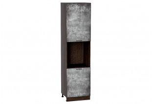 Шкаф пенал с 2-мя дверцами под технику Флэт Temple Stone 2S / Graphite 60 х 57,4 х 233,6 см