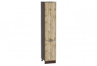 Шкаф пенал с 2-мя дверцами Флэт Wotan Oak 2S / Graphite 40 х 57,4 х 213,2 см