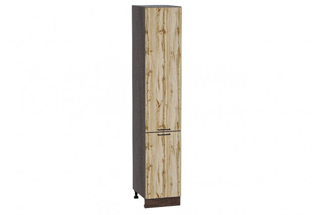 Шкаф пенал с 2-мя дверцами Флэт Wotan Oak 2S / Graphite 40 х 57,4 х 213,2 см