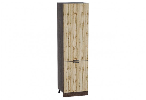 Шкаф пенал с 2-мя дверцами Флэт Wotan Oak 2S / Graphite 60 х 57,4 х 213,2 см