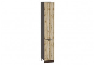 Шкаф пенал с 2-мя дверцами Флэт Wotan Oak 2S / Graphite 40 х 57,4 х 233,6 см