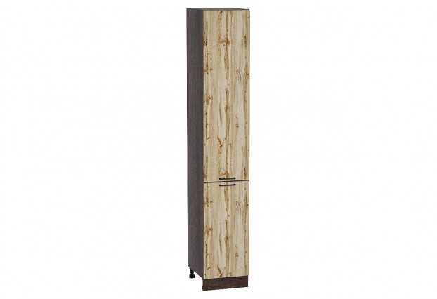 Шкаф пенал с 2-мя дверцами Флэт Wotan Oak 2S / Graphite 40 х 57,4 х 233,6 см