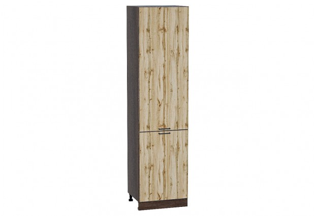 Шкаф пенал с 2-мя дверцами Флэт Wotan Oak 2S / Graphite 60 х 57,4 х 233,6 см
