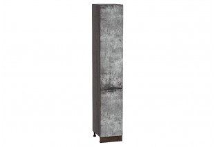 Шкаф пенал с 2-мя дверцами Флэт Temple Stone 2S / Graphite 40 х 57,4 х 233,6 см
