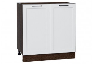 Шкаф нижний с 2-мя дверцами Барселона Белый / Graphite 80 х 48,4 х 81,6 см