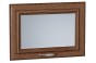 Шкаф верхний горизонтальный остекленный глубокий Шале Brown Dreamline / Graphite 50 х 57,6 х 35,8 см