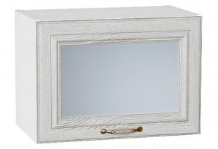 Шкаф верхний горизонтальный остекленный Шале White Dreamline / Белый 50 х 32 х 35,8 см