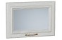 Шкаф верхний горизонтальный остекленный Шале White Dreamline / Белый 50 х 32 х 35,8 см
