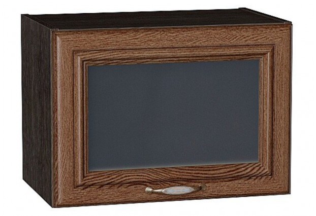 Шкаф верхний горизонтальный остекленный Шале Brown Dreamline / Graphite 50 х 32 х 35,8 см