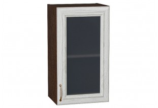 Шкаф верхний с 1-ой остекленной дверцей Шале White Dreamline / Graphite 40 х 32 х 71,6 см