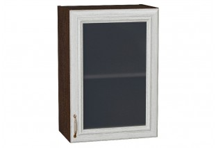 Шкаф верхний с 1-ой остекленной дверцей Шале White Dreamline / Graphite 50 х 32 х 71,6 см