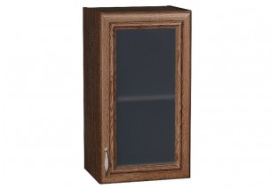 Шкаф верхний с 1-ой остекленной дверцей Шале Brown Dreamline / Graphite 40 х 32 х 71,6 см
