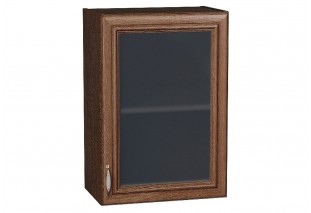 Шкаф верхний с 1-ой остекленной дверцей Шале Brown Dreamline / Graphite 50 х 32 х 71,6 см