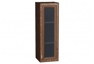 Шкаф верхний с 1-ой остекленной дверцей Шале Brown Dreamline / Graphite 30 х 32 х 92 см