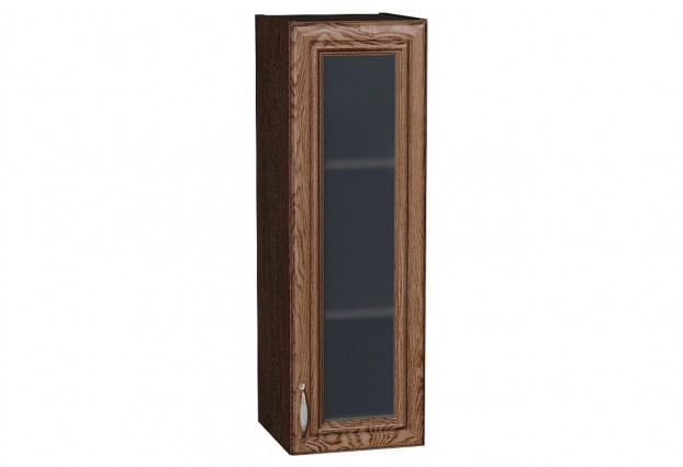 Шкаф верхний с 1-ой остекленной дверцей Шале Brown Dreamline / Graphite 30 х 32 х 92 см