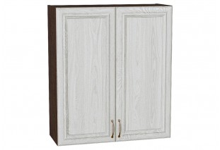 Шкаф верхний с 2-мя дверцами Шале White Dreamline / Graphite 80 х 30,2 х 92 см