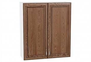 Шкаф верхний с 2-мя дверцами Шале Brown Dreamline / Белый 80 х 30,2 х 92 см