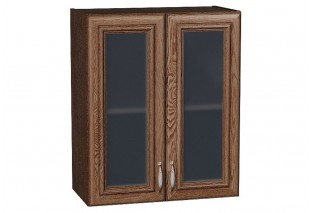 Шкаф верхний с 2-мя остекленными дверцами Шале Brown Dreamline / Graphite 60 х 32 х 71,6 см