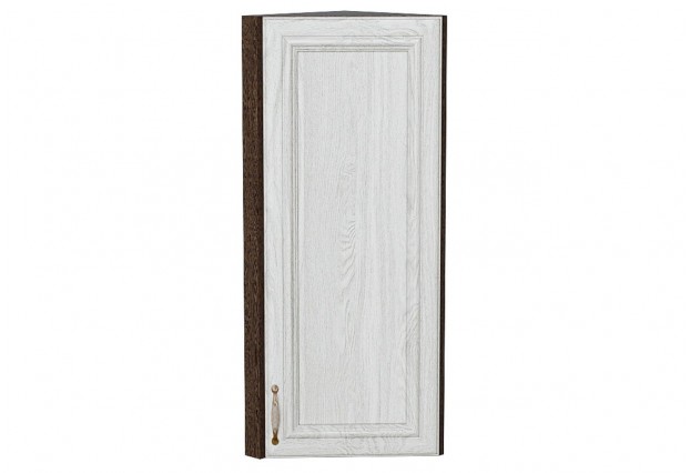 Шкаф верхний торцевой Шале White Dreamline / Graphite 30 х 30,6 х 92 см